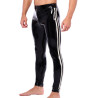 XRUB Latex Pantalon en latex Xrub avec Zip Avant/Arrière Noir-Blanc